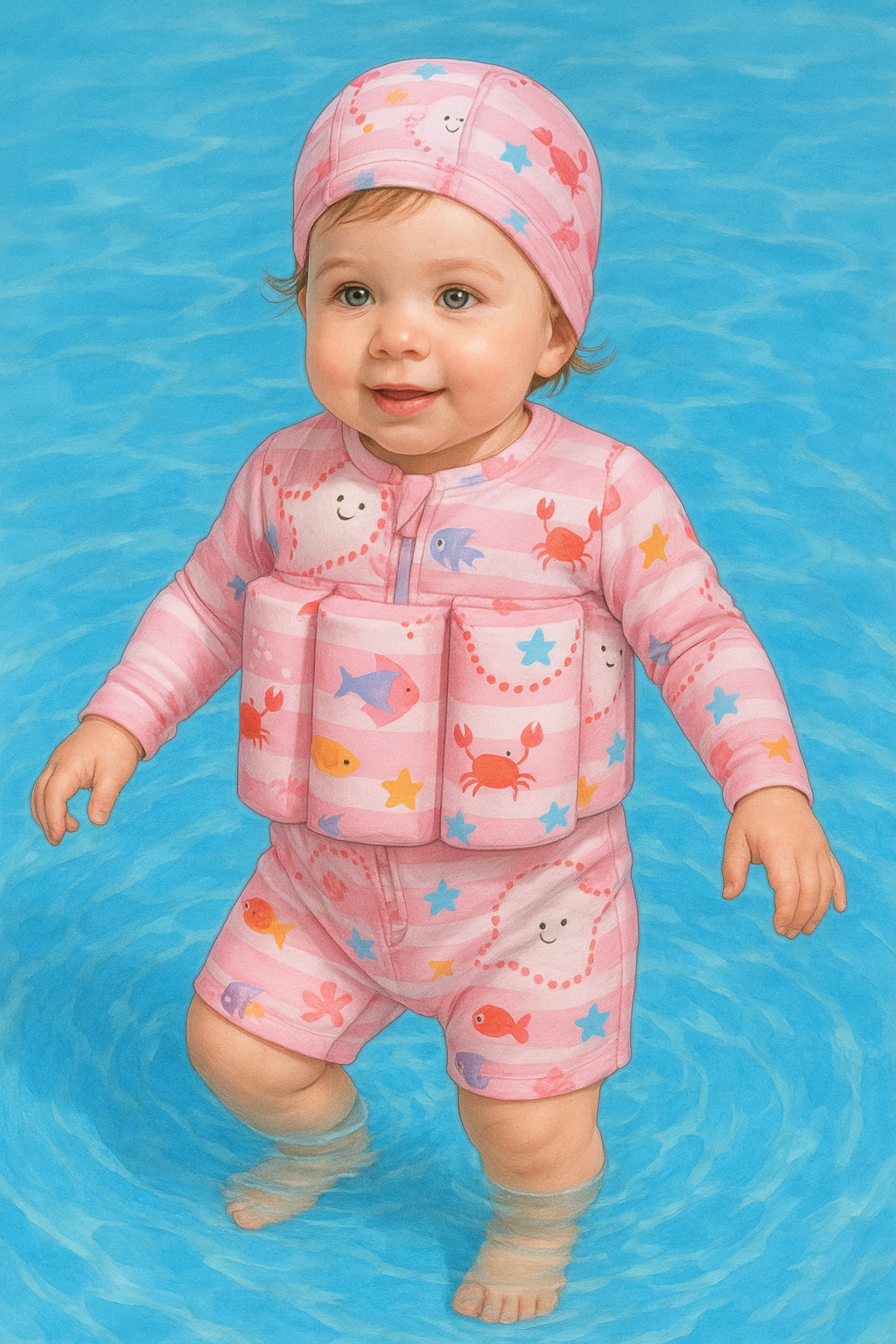 TRAJE DE BAÑO CON FLOTADOR BEBÉ