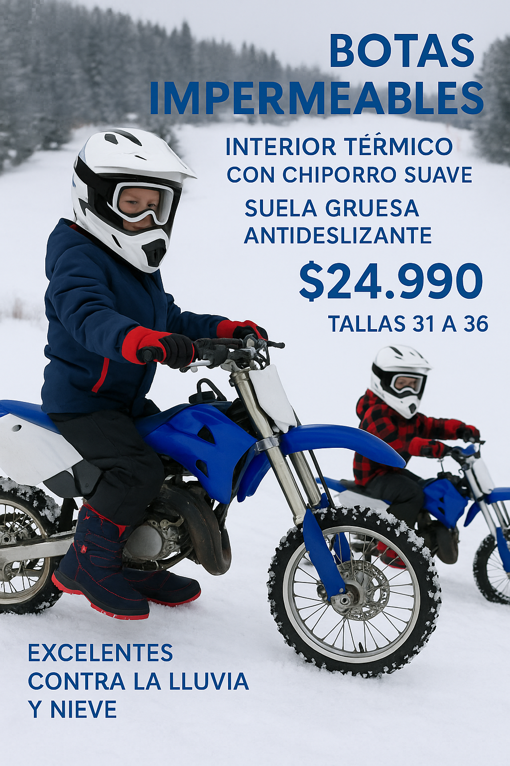 BOTAS NIÑOS IMPERMEABLES APT Sport