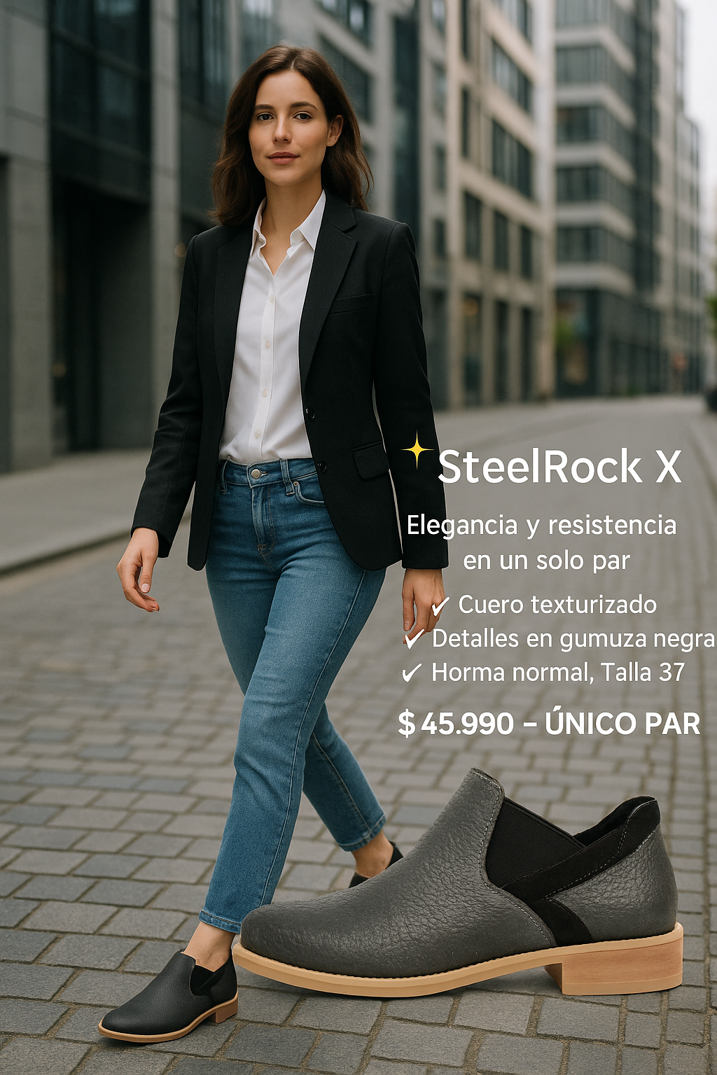 ZAPATOS STEELROCK X DISPONIBLE EN 37 HORMA NORMAL