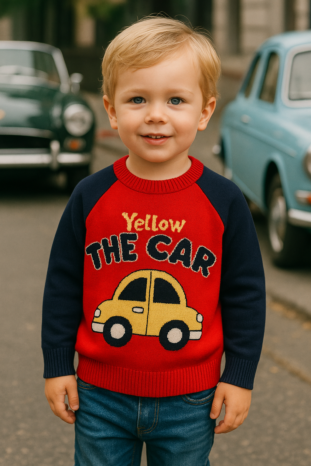 CHALECO NIÑO YELLOW THE CAR