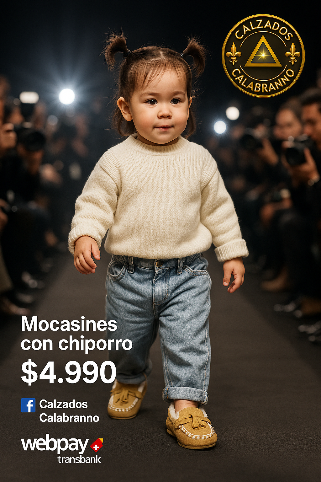 Zapatitos estilo mocasin con chiporro BEBES de 12 a 18 meses