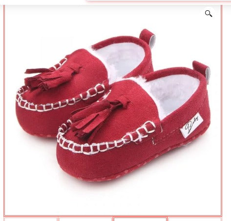 Zapatitos estilo mocasin con chiporro BEBES de 12 a 18 meses