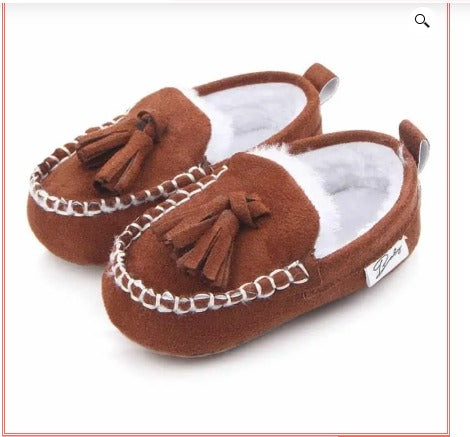Zapatitos estilo mocasin con chiporro BEBES de 12 a 18 meses