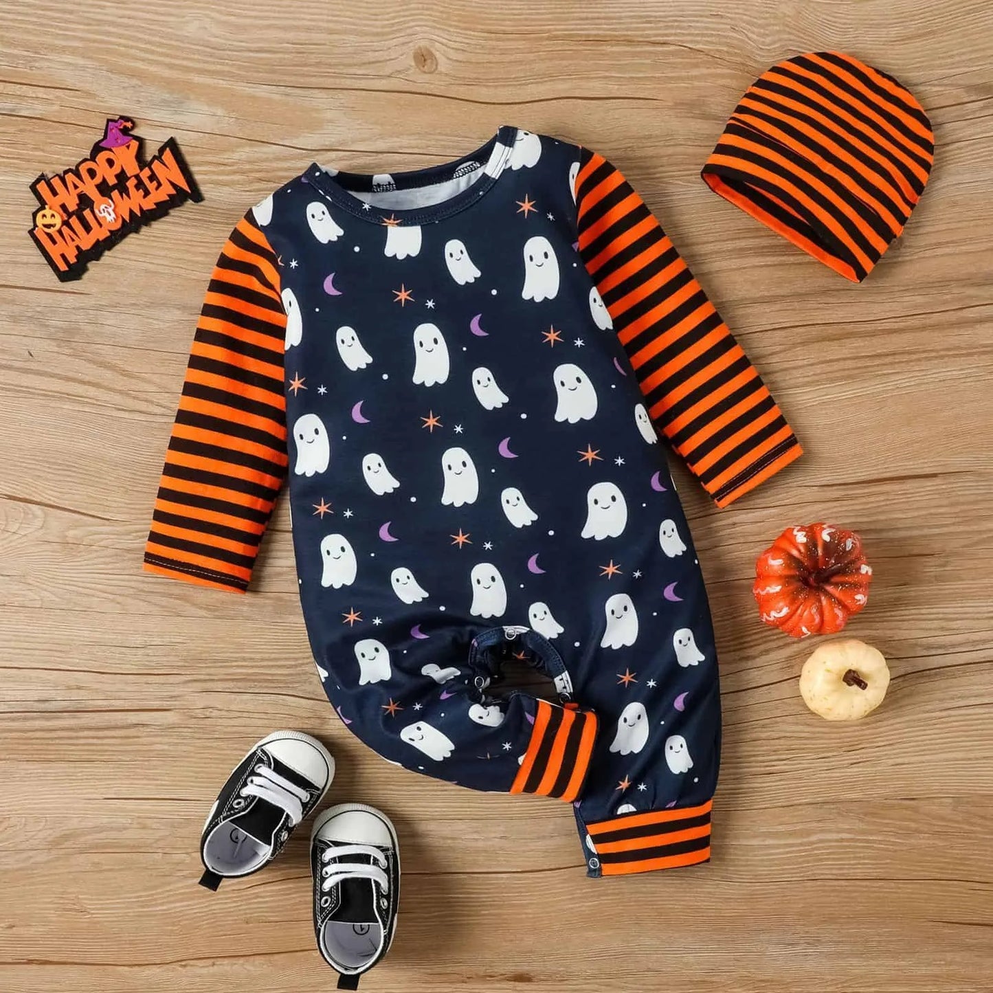 Enterito Largo con gorrito de halloween