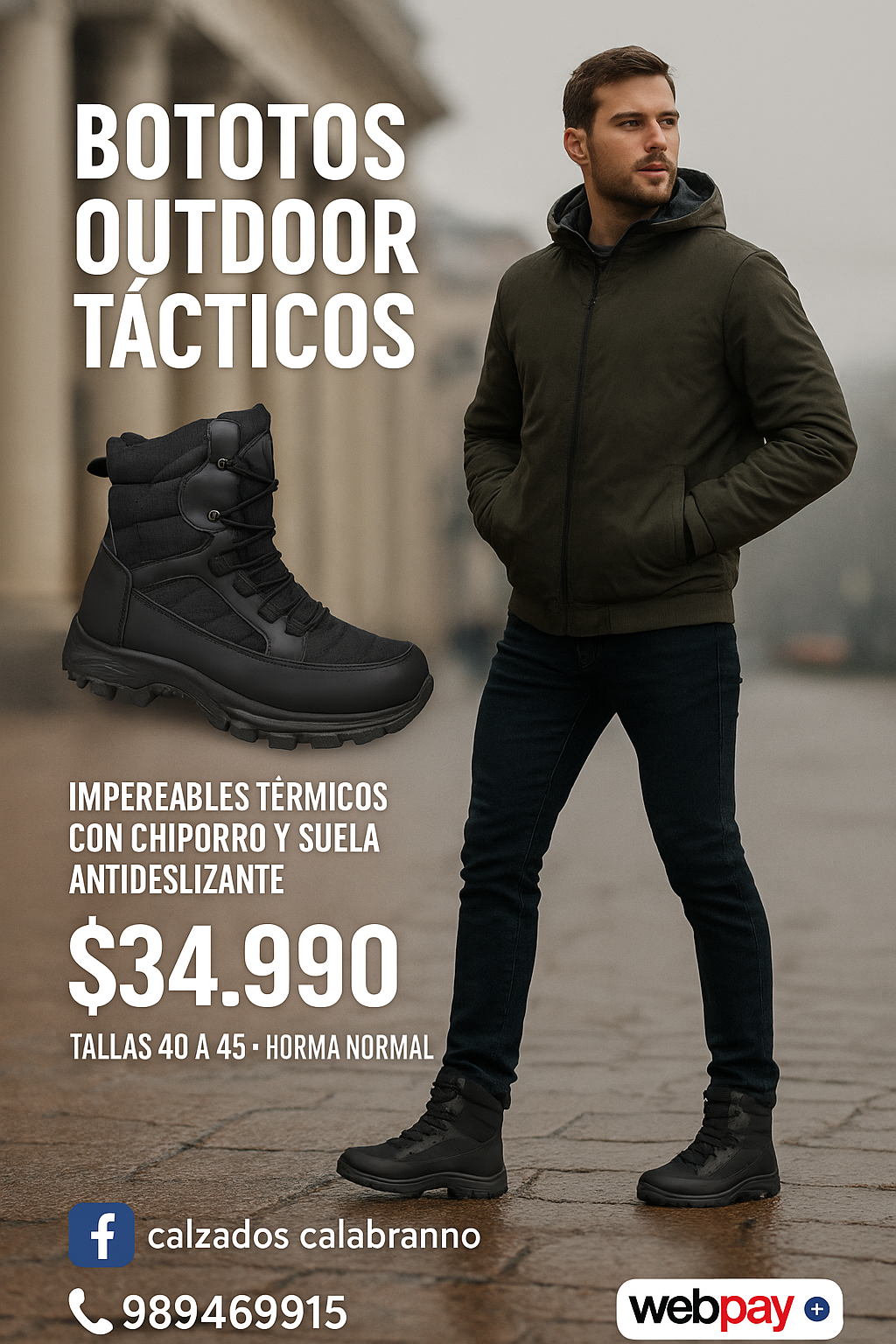 BOTOTOS HOMBRE IMPERMEABLES TACTICOS