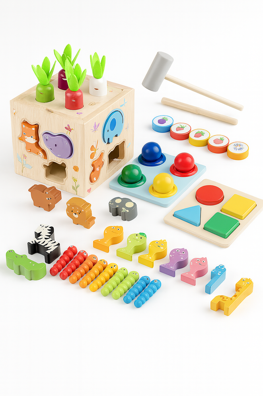 CUBO DIDACTICO  PARA BEBÉS DE 1 AÑO EN ADELANTE