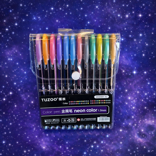 ✨ SET DE PLUMONES NEON TUZOO – 12 COLORES