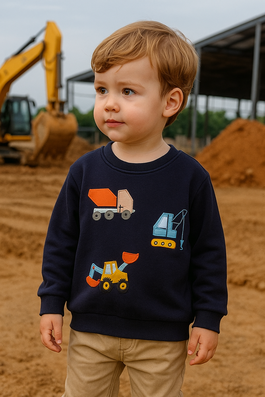 POLERON NIÑO CONSTRUCTOR