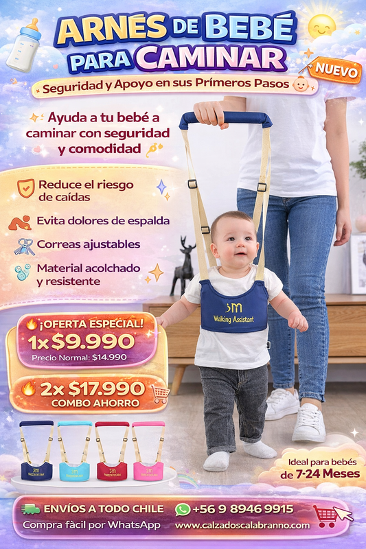 Arnés de Bebé para Caminar – Seguridad y Apoyo en sus Primeros Pasos 👶🚶‍♂️