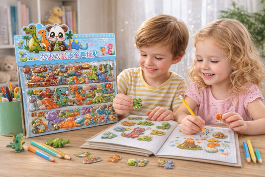 🐼✨ STICKERS PANDAS DINOSAURIOS PRINCESAS Y SHIN-CHAN KAWAII 3D – COLECCIÓN ADHESIVA ✨🐼