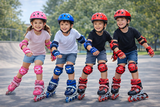 🛼 Set de Patines Lineales Niña + Niño con Protección Completa