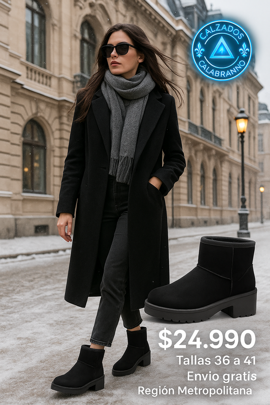 Botines Mujer termicos con taco