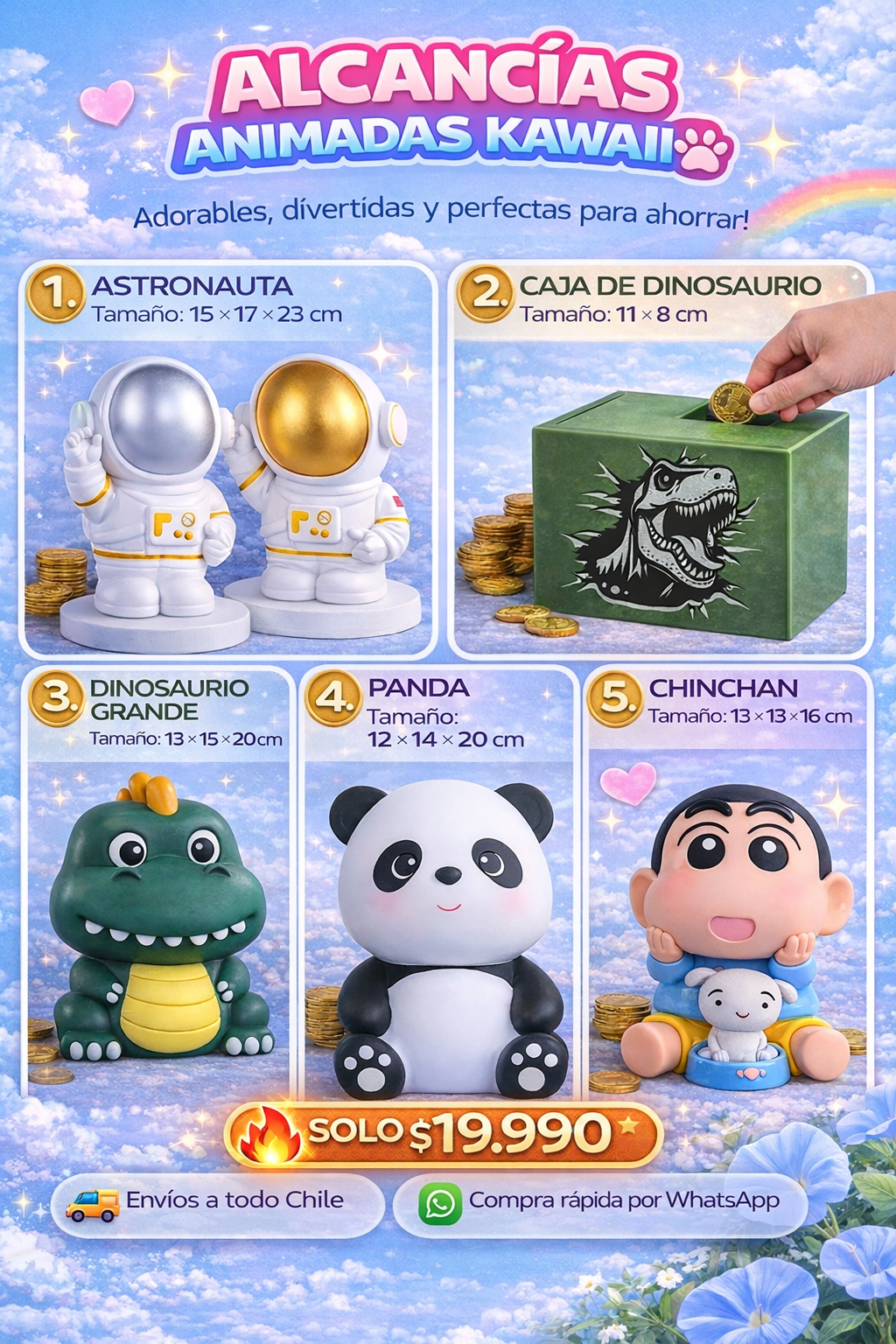 ALCANCIAS ANIMADAS KAWAII