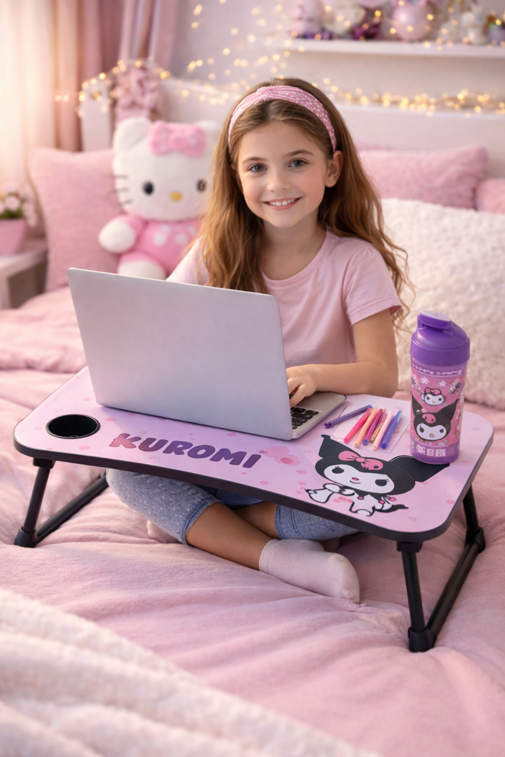 MESA DE CAMA SANRIO, HELLO KITTY, KUROMI, KEROPPI