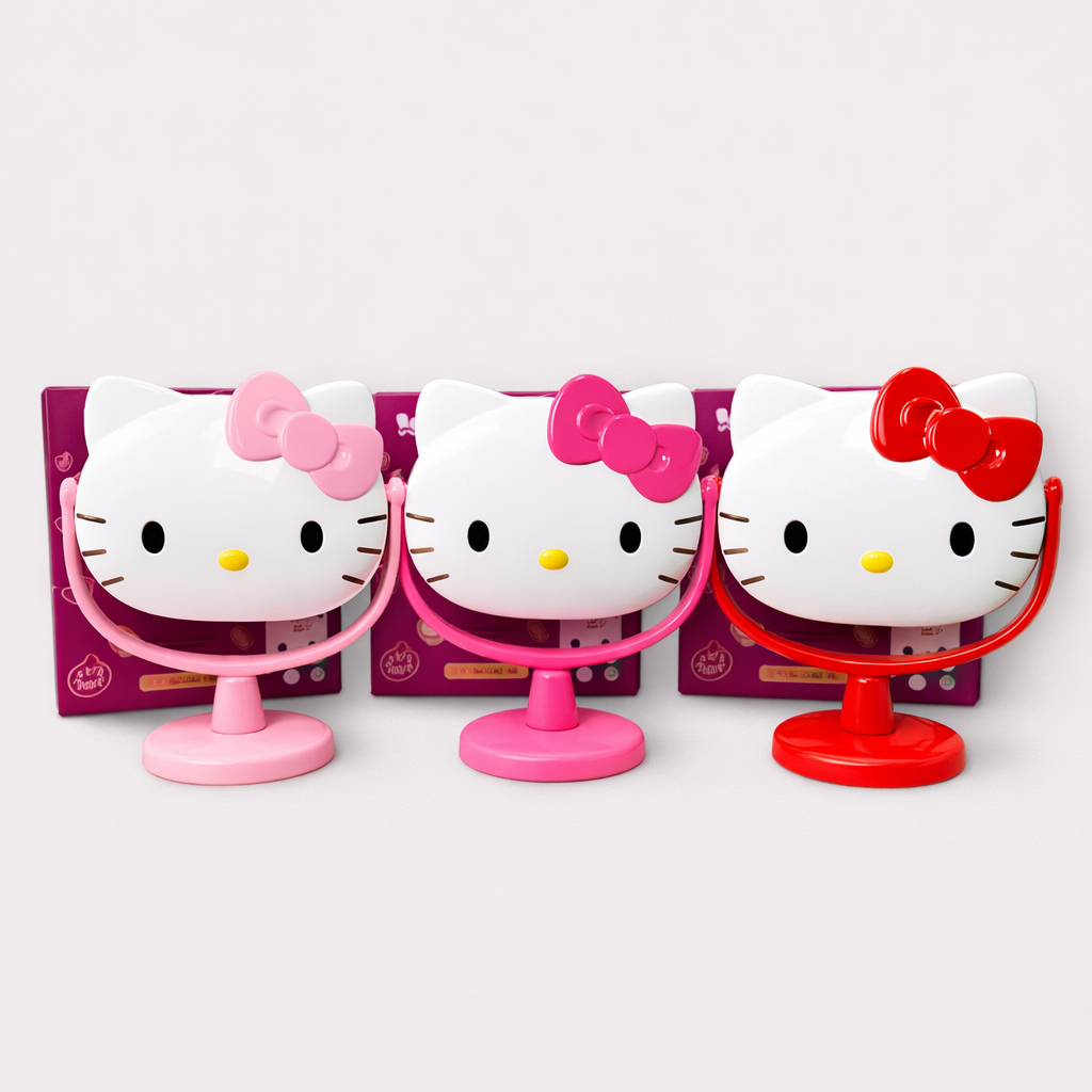 ESPEJO CON PEDESTAL HELLO KITTY