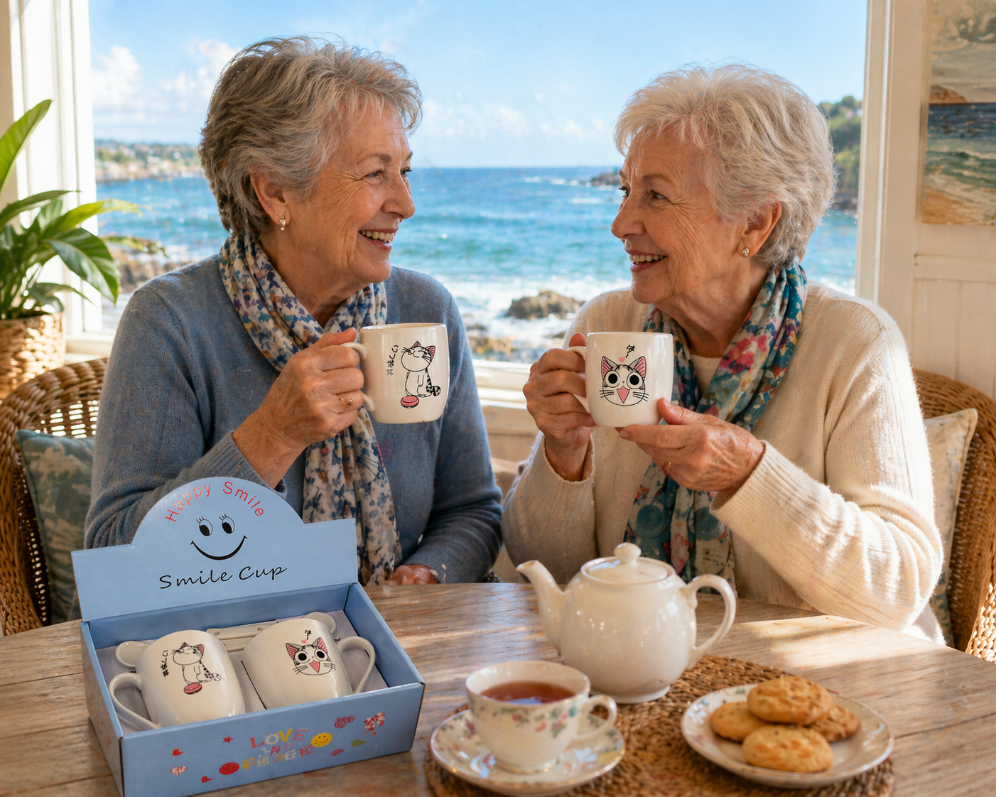 🐱☕ SET DE TAZAS GATITOS + CUCHARAS (2 PCS) ✨