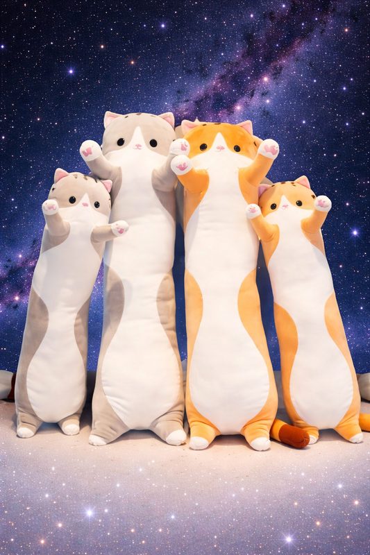 ✨🌙 GATOS KAWAII 90cm LARGO – LOS MÁS TIERNOS DEL UNIVERSO 🐾💫
