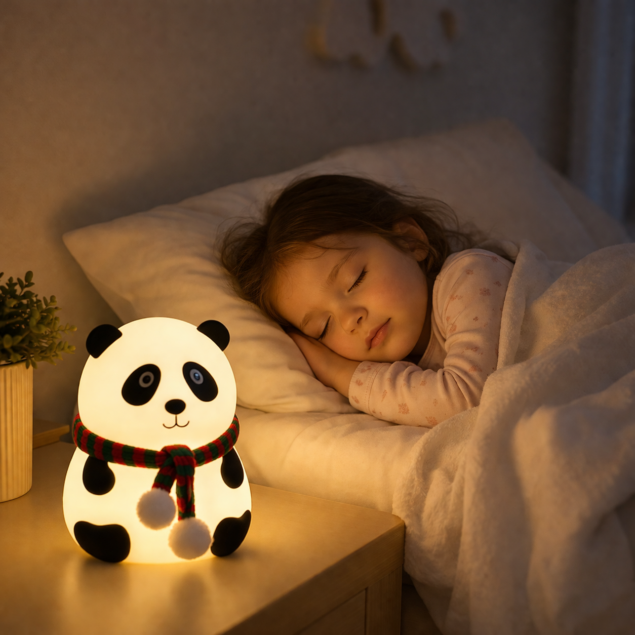 🐼LAMPARA PANDA TOUCH LED INFANTIL  KAWAII