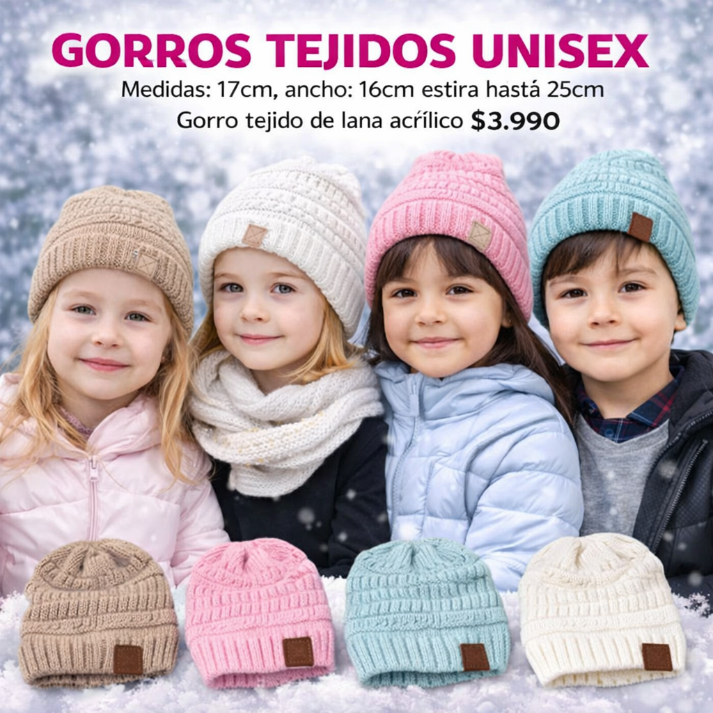 ❄️🔥 GORROS TEJIDOS UNISEX 🔥❄️