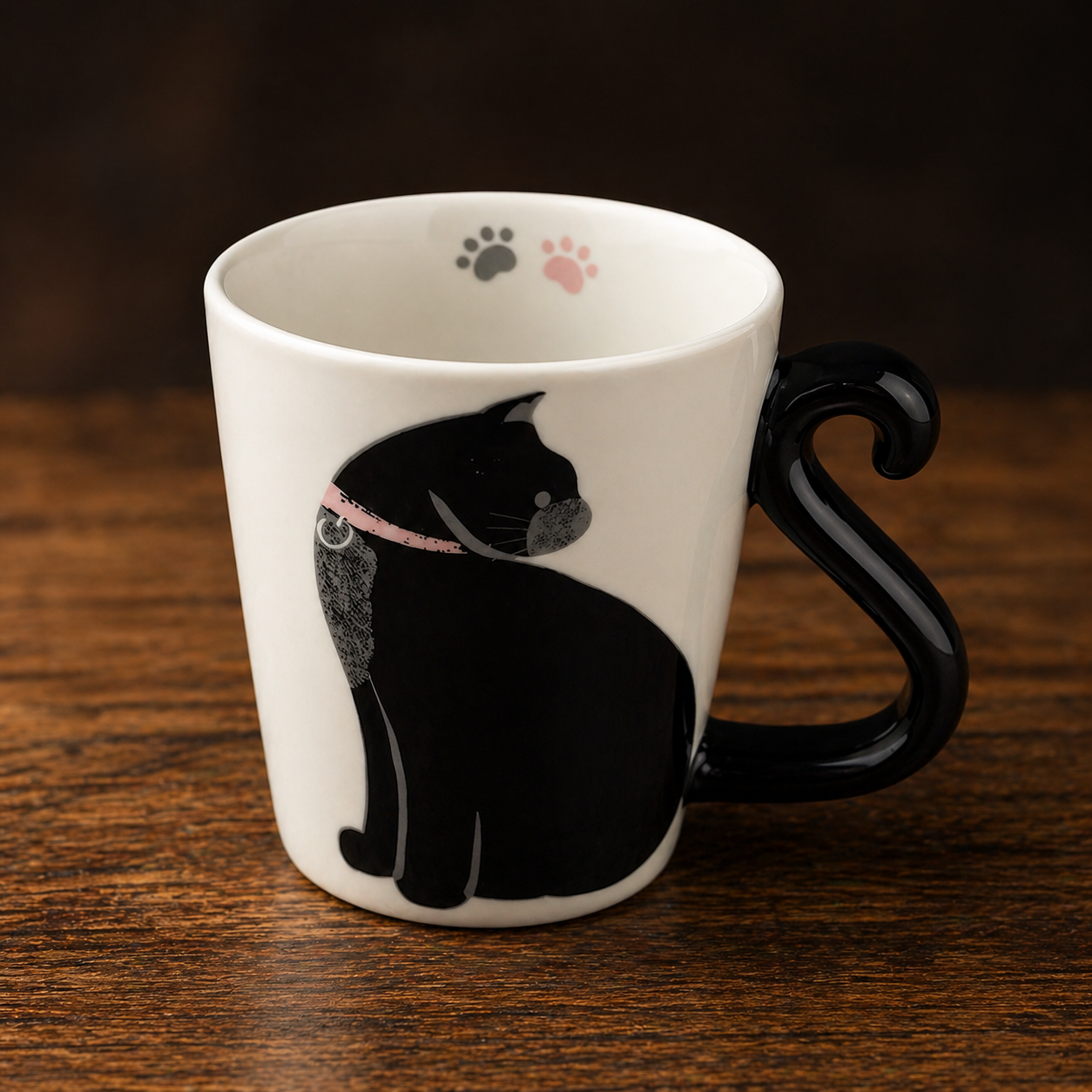 🐾 TAZÓN GATO NEGRO 350 ML – DISEÑO ADORABLE Y ÚNICO