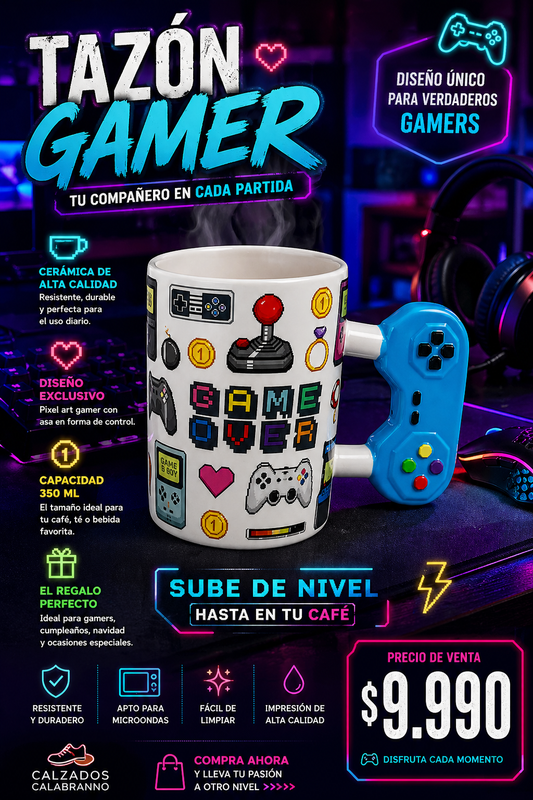 TAZÓN GAMER 🎮🔥 Sube de nivel hasta en tu café