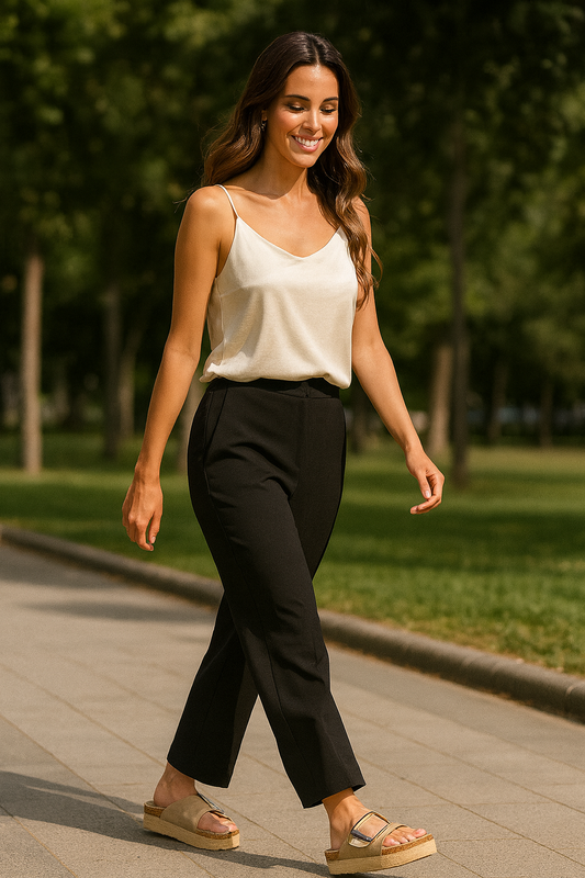 CHALAS MUJER BEIGE BLACK BROWN