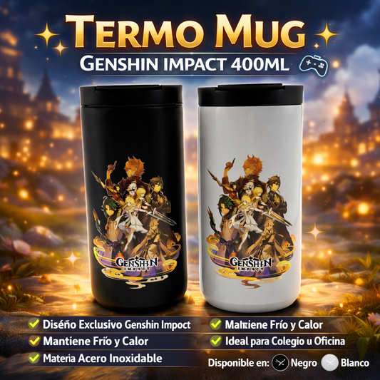🧋✨ TERMO MUG GENSHIN IMPACT 400ML ✨🎮