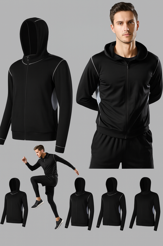 CHAQUETA DEPORTIVA HOMBRE COLORES BLACK AND GRAY