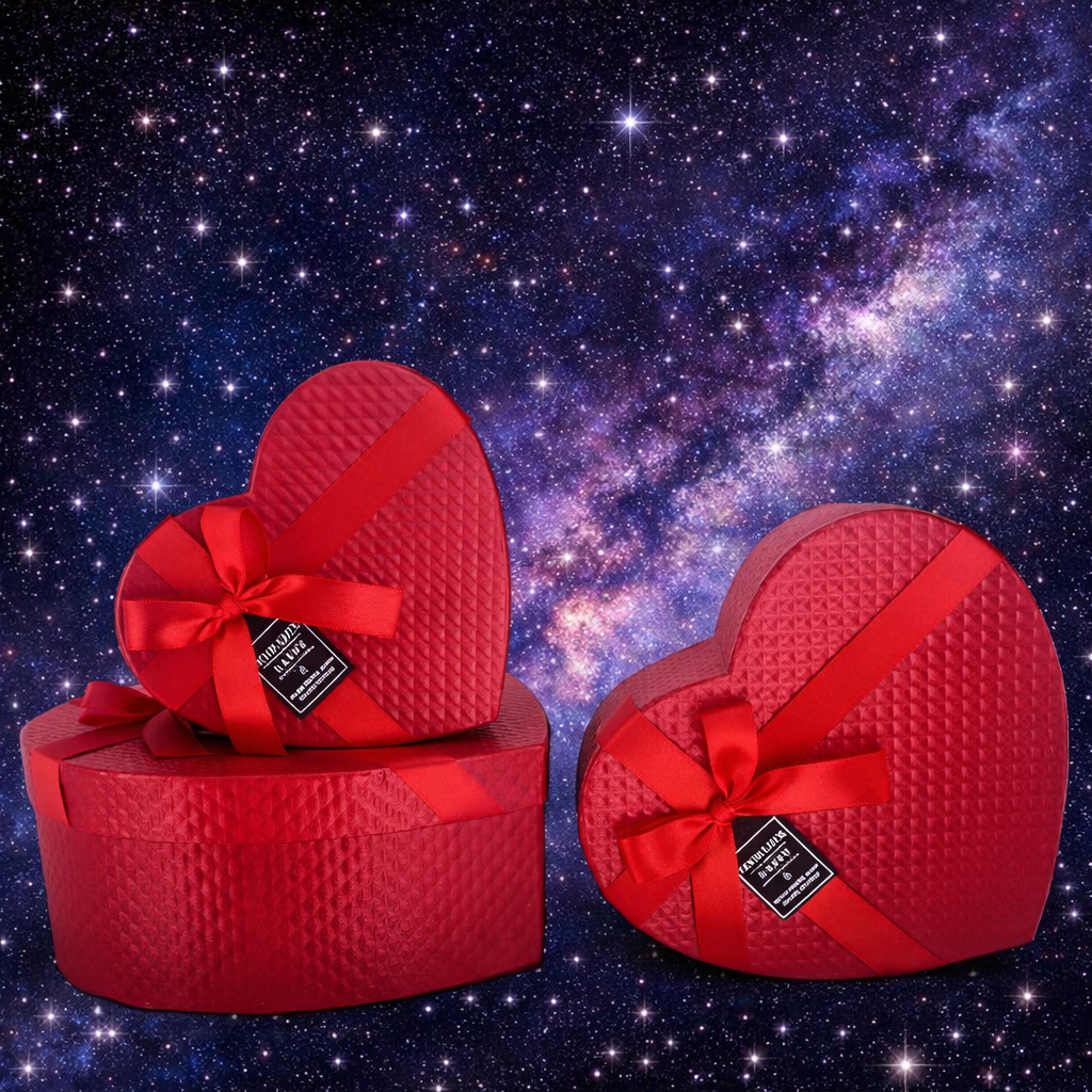 ❤️ Set 3 Cajas de Regalo Forma Corazón