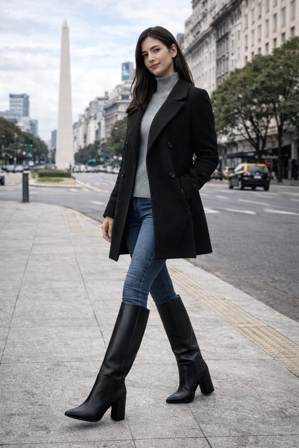 🖤 Botas Altas de Ecocuero Premium – Elegancia Urbana Internacional