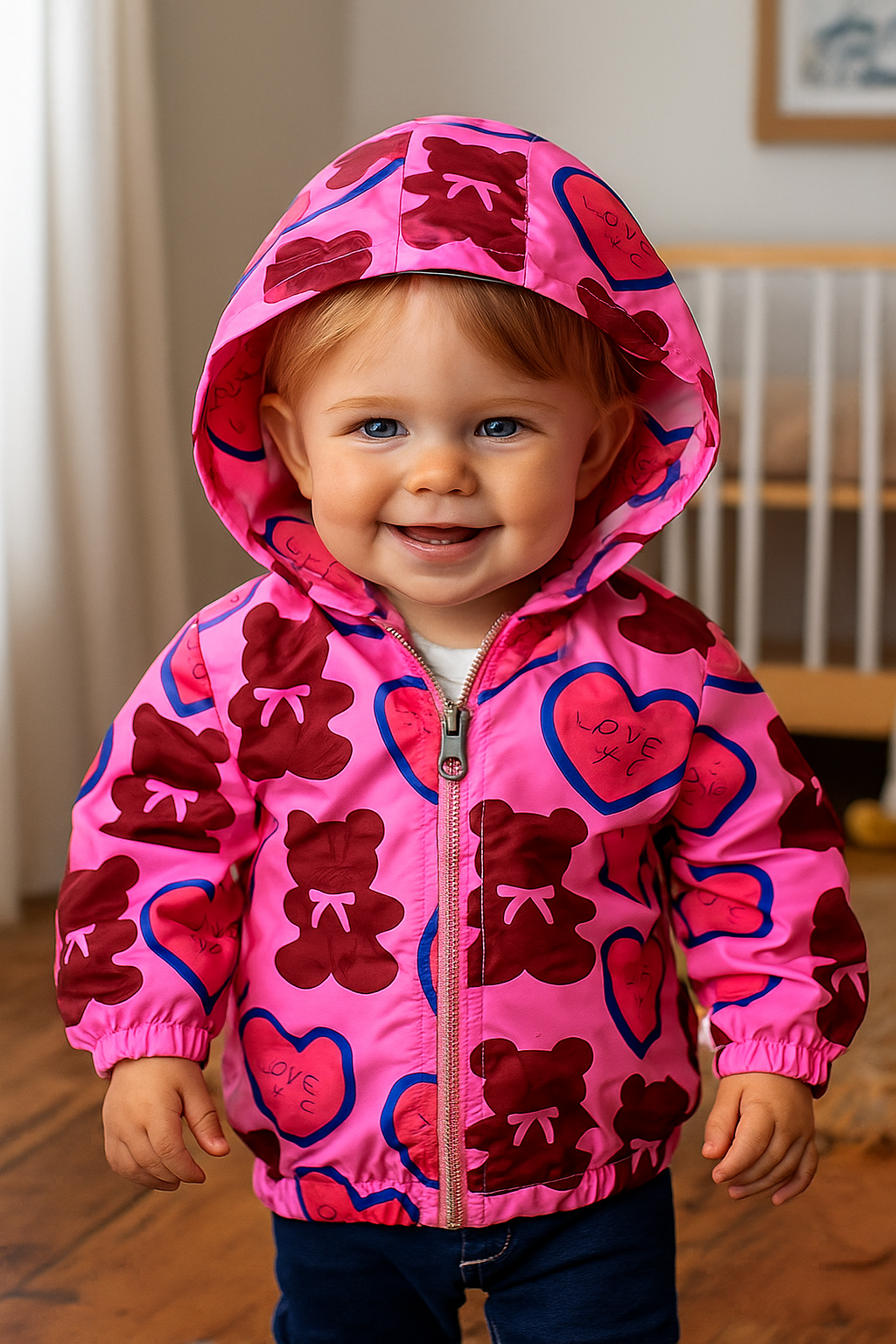 CHAQUETA NIÑA CORTA VIENTO IMPERMEABLE