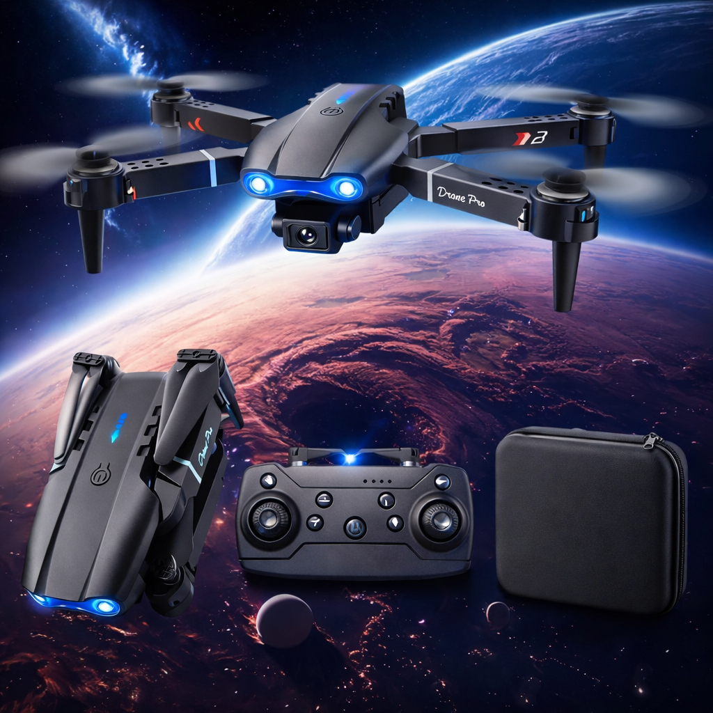 Dron E99 Pro 4K WiFi Cámara Dual | Plegable con Control y Batería Extra