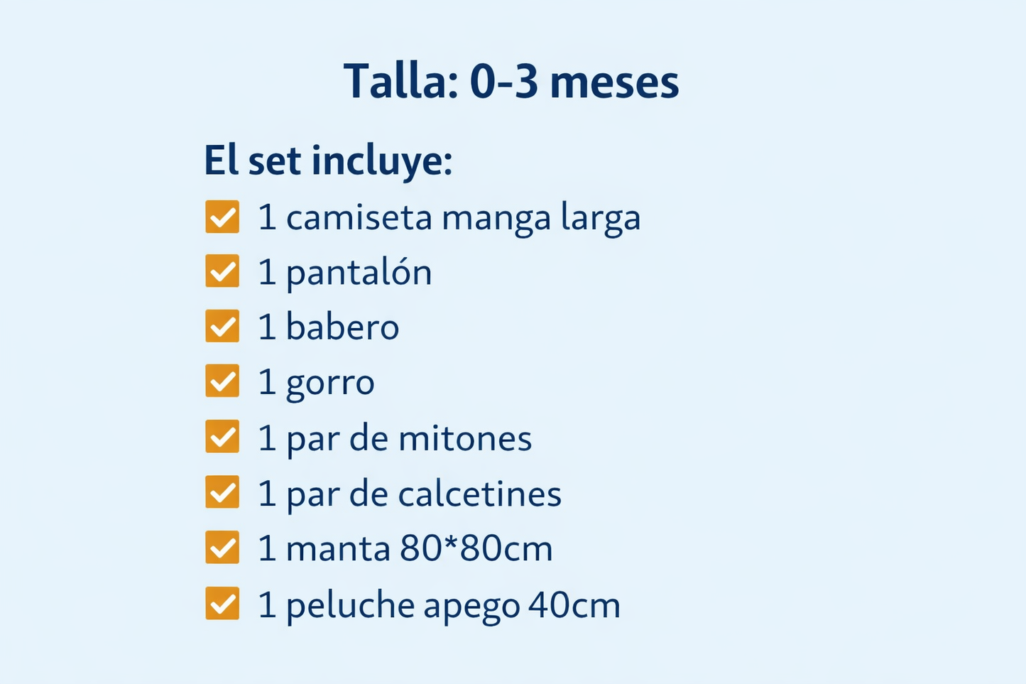 AJUAR 8 PIEZAS PARA BEBÉS