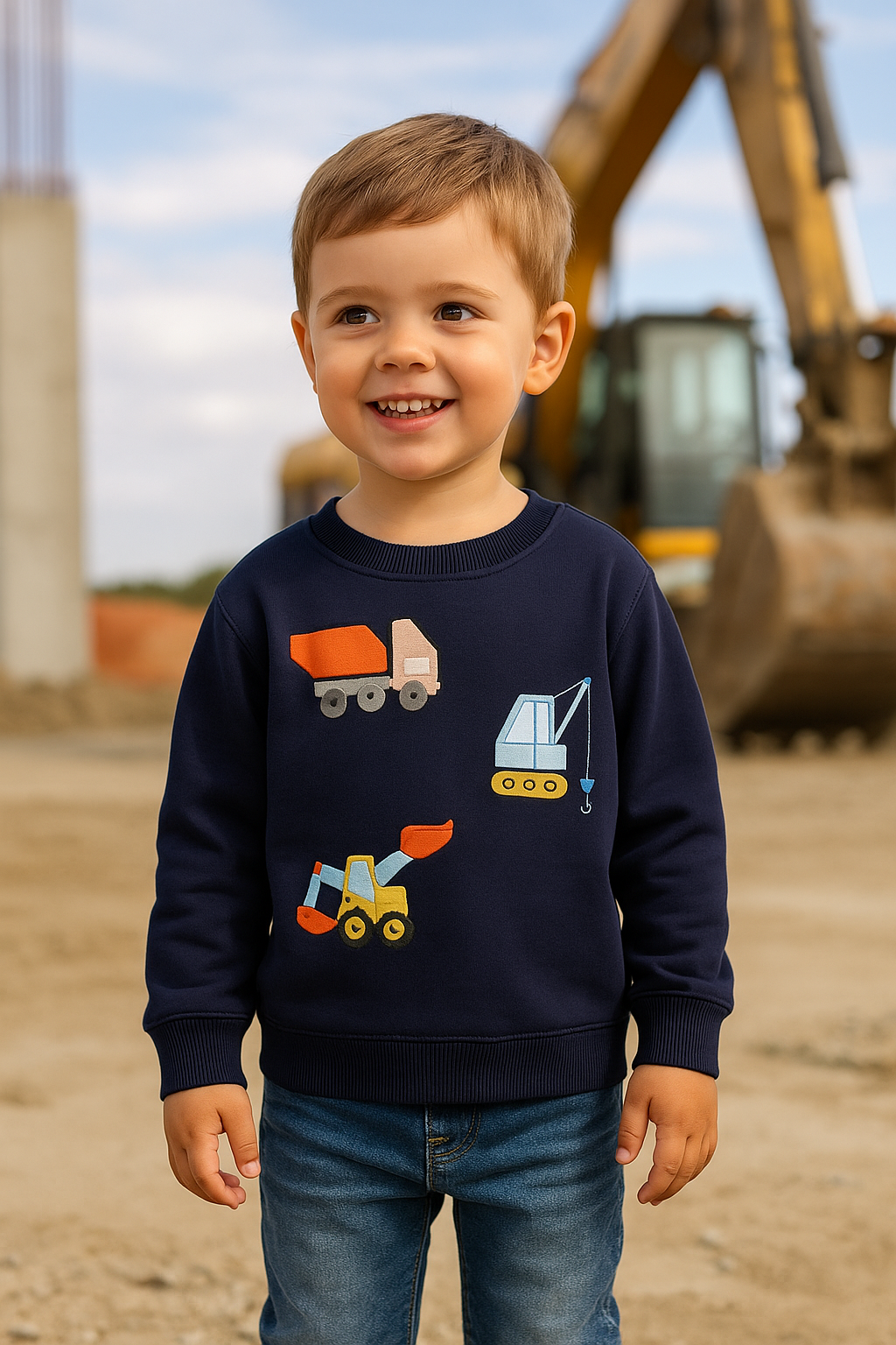 POLERON NIÑO CONSTRUCTOR
