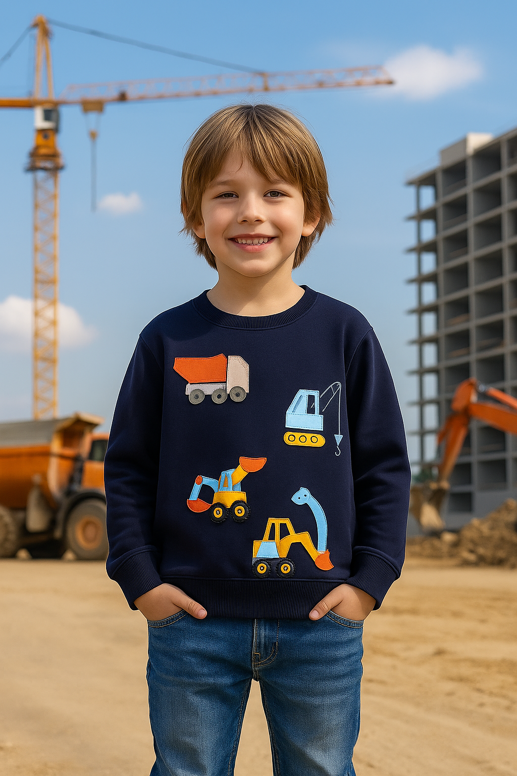 POLERON NIÑO CONSTRUCTOR