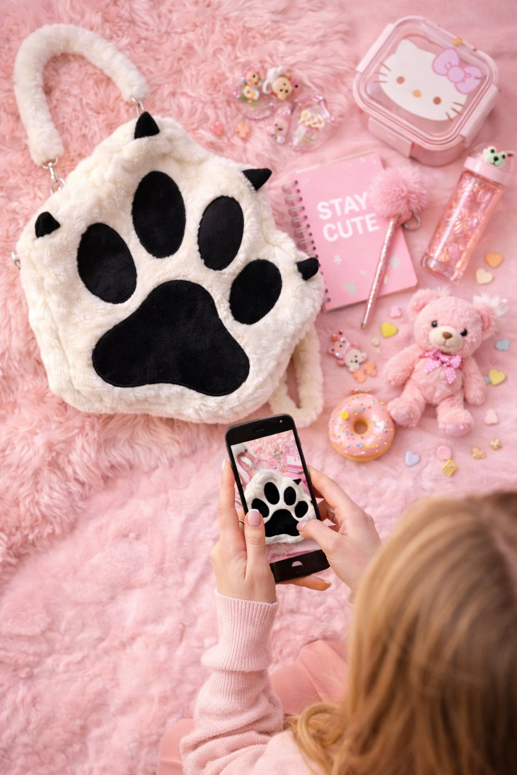 🐾 BOLSO KAWAII PATITA DE GATO