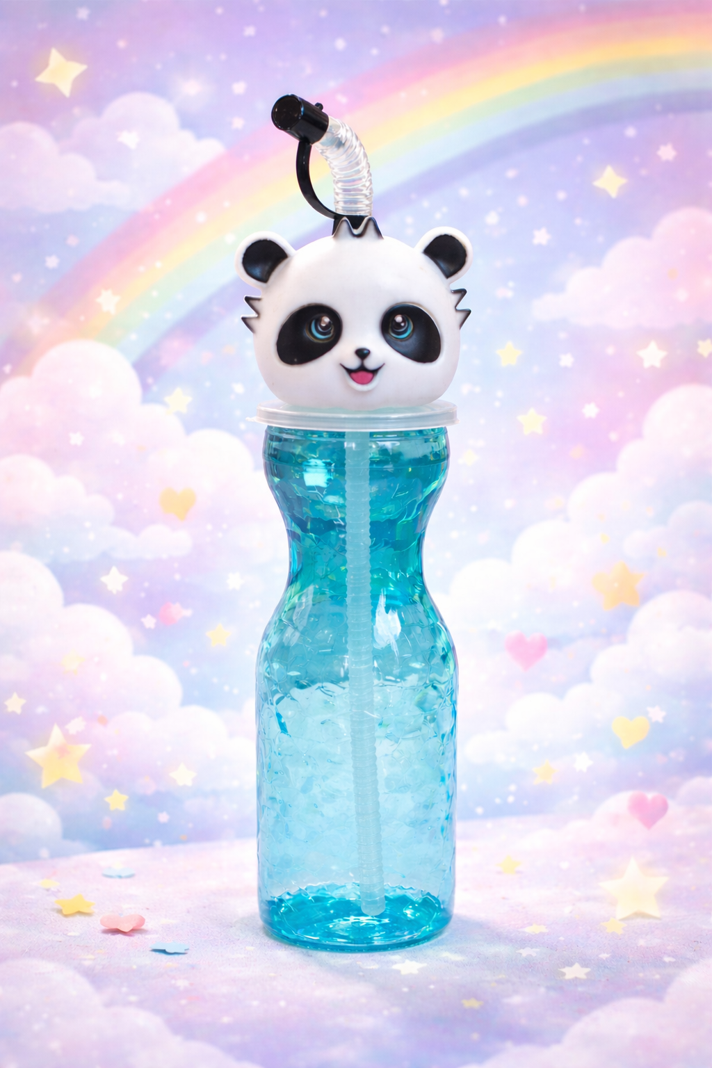 🐼 VASOS PANDA KAWAII CON BOMBILLA