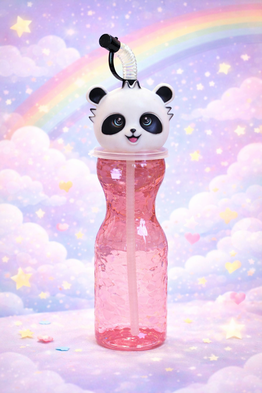 🐼 VASOS PANDA KAWAII CON BOMBILLA