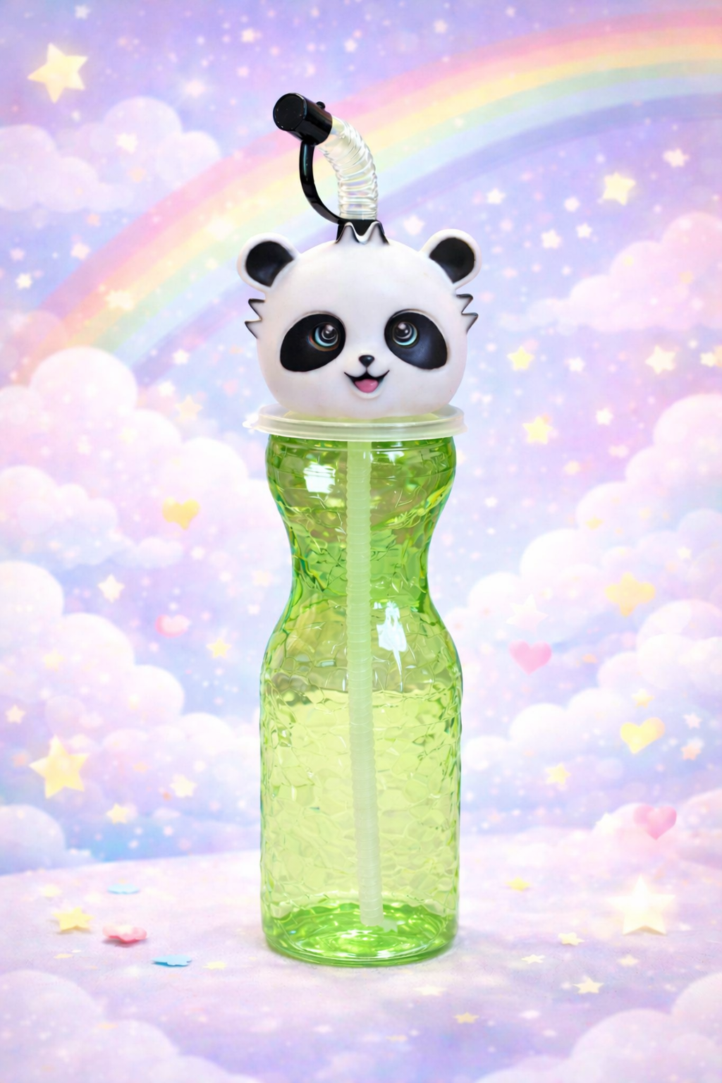 🐼 VASOS PANDA KAWAII CON BOMBILLA