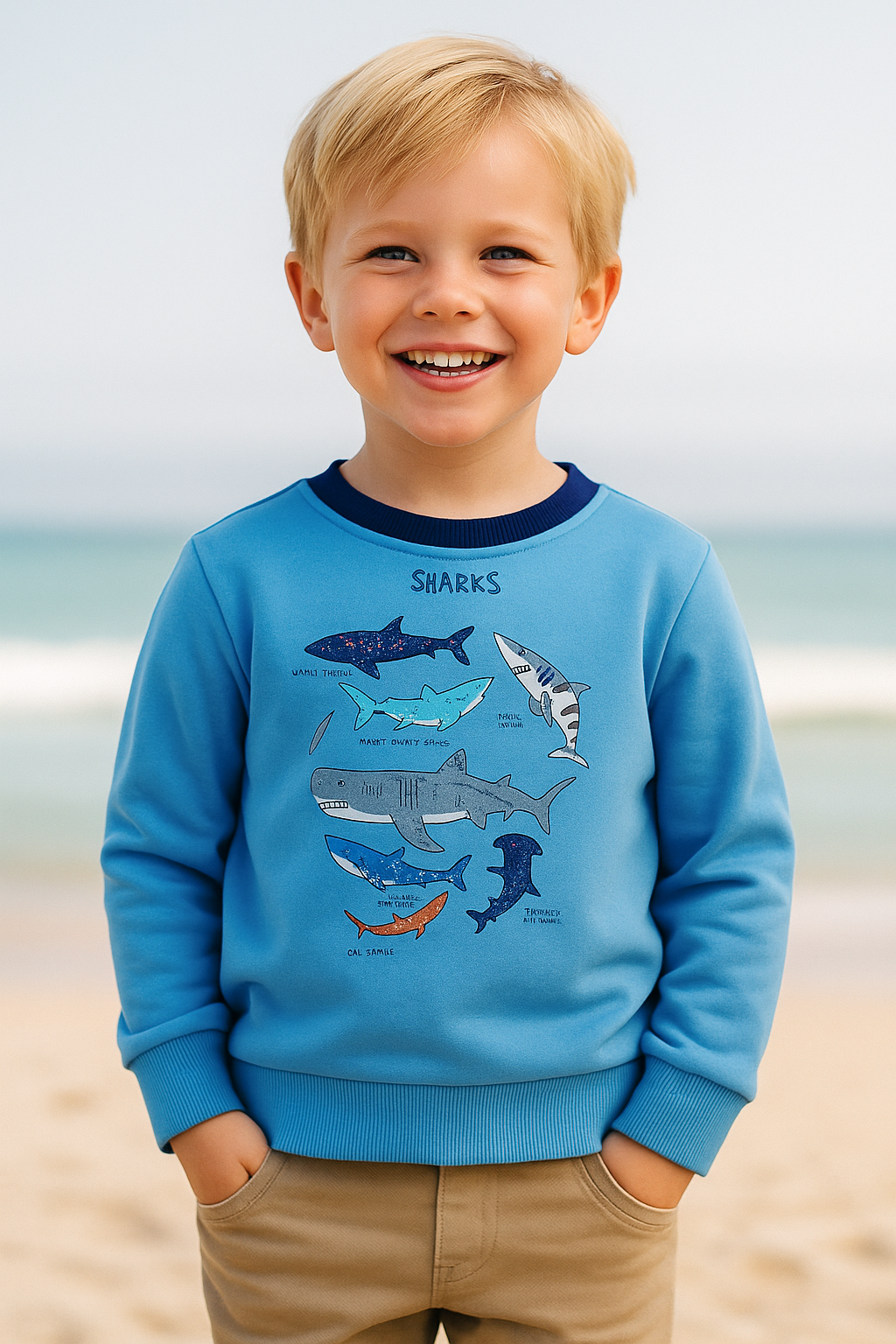 POLERON NIÑO JM SHARK