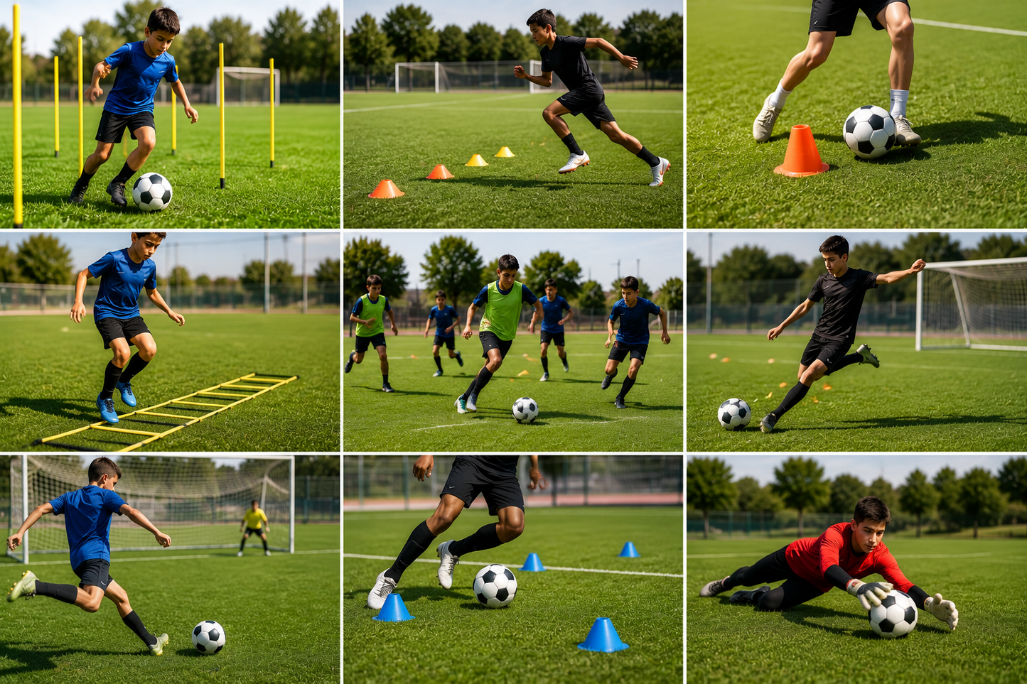 Pack de 10 Conos tipo Lentejas  para Entrenamiento de Agilidad | Fútbol y Deportes