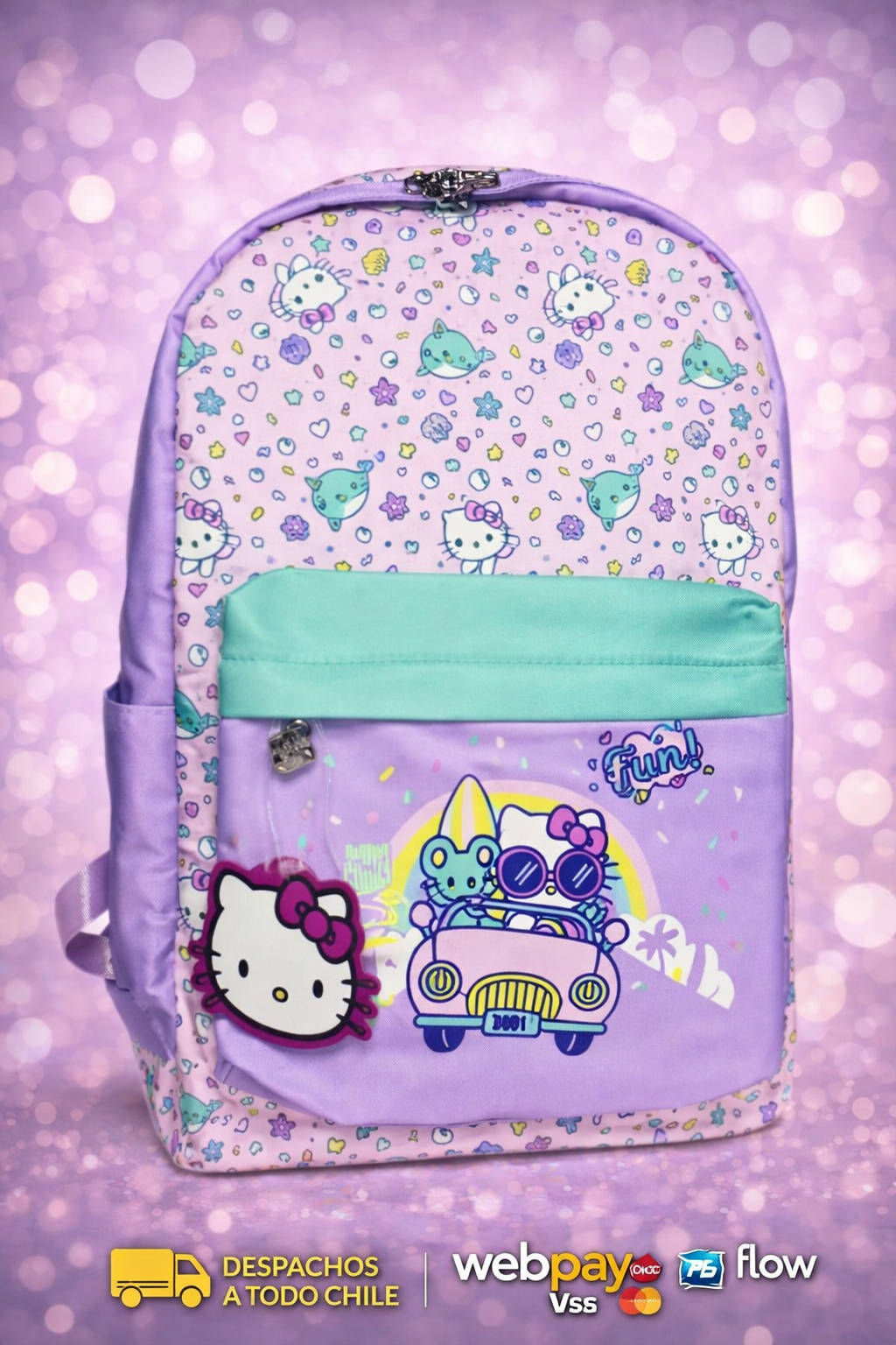 🎀 Mochilas Kawaii Hello Kitty Escolares 💕