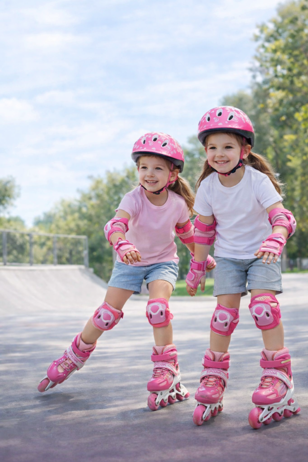 🛼 Set de Patines Lineales Niña + Niño con Protección Completa