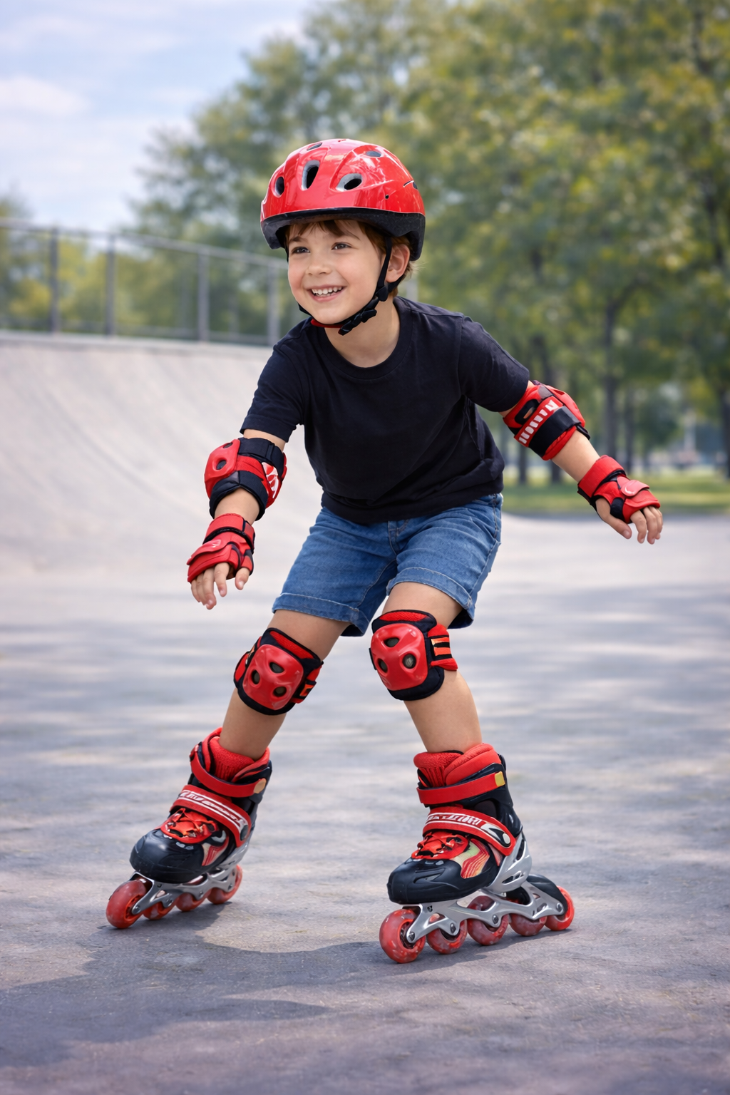 🛼 Set de Patines Lineales Niña + Niño con Protección Completa