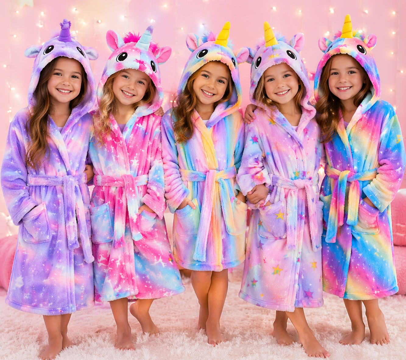 BATA INFANTIL UNICORNIO 🦄✨💖 LA FAVORITA DE LAS NIÑAS 🌈 Suave, abrigadora y mágica