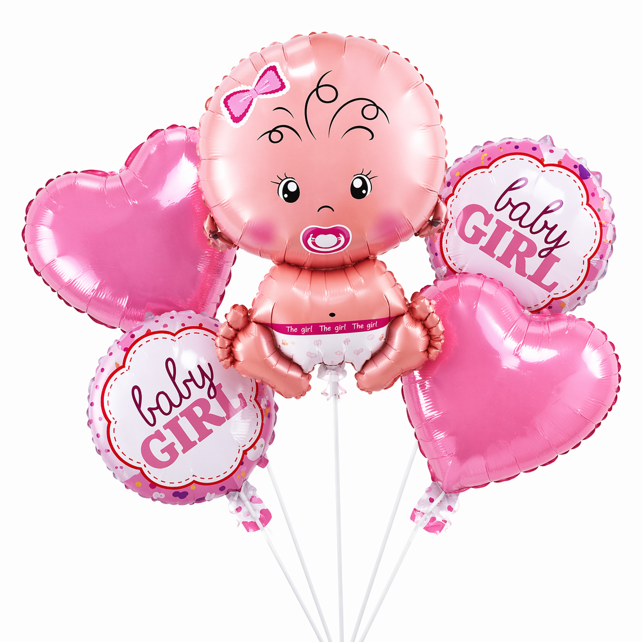 👶🎀 SET DE GLOBOS BABY SHOWER NIÑA 🎀👶💖 DECORA Y SORPRENDE EN ESE DÍA ESPECIAL