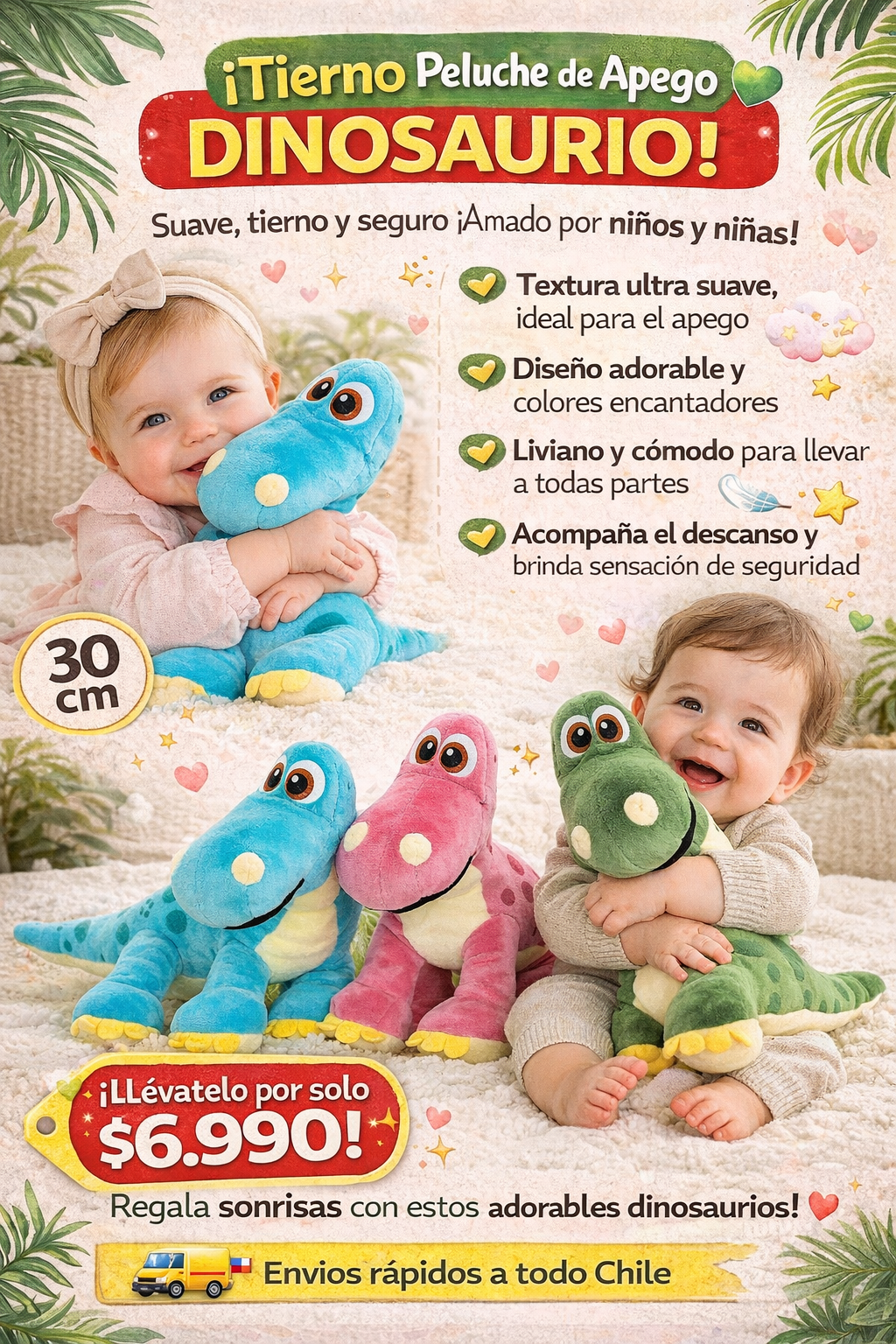 Dinosaurios  peluches para  bebé y niños