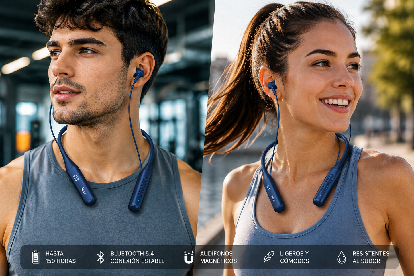 HOCO ES62 PLUS  | AUDÍFONOS BLUETOOTH 5.4 DEPORTIVOS 150H