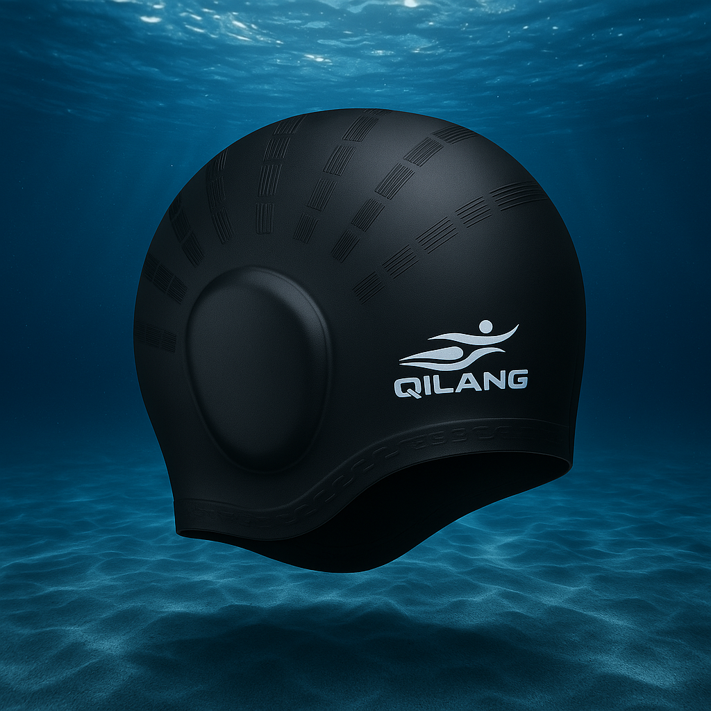 GORROS DE NATACION CON PROTECTOR DE OREJAS NIÑOS Y ADULTOS.