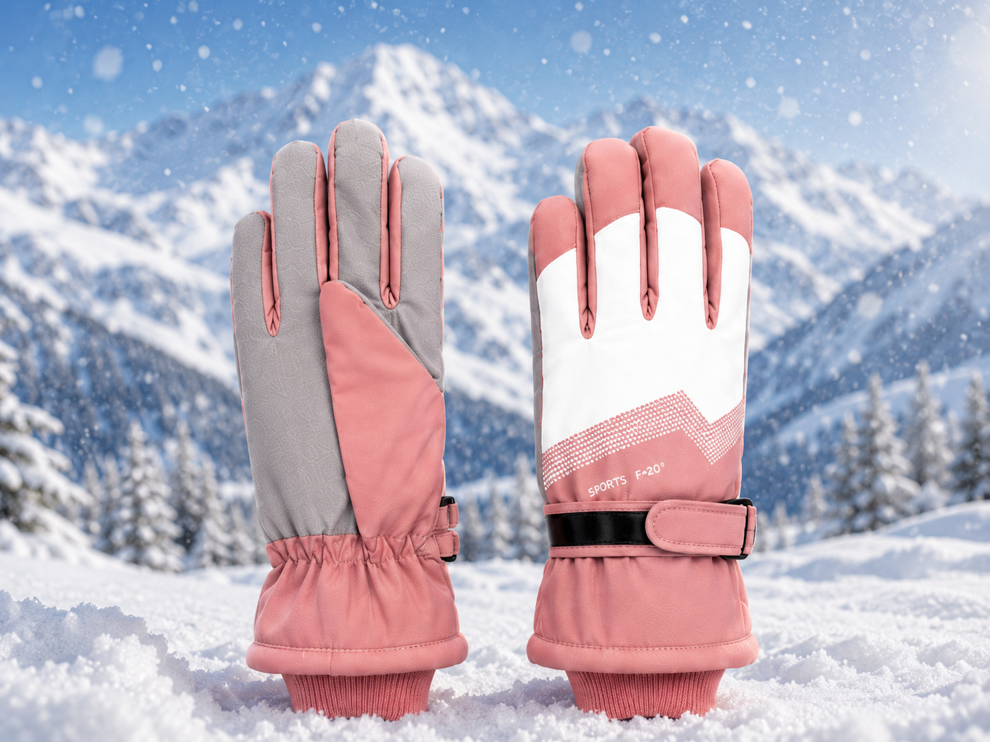 ❄️🧤 GUANTES MUJER PARA NIEVE TÉRMICOS IMPERMEABLES CALABRANNO 🧤❄️